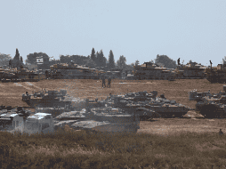 Tropas israelíes tomaron el control operativo del lado de Gaza del cruce de Rafah. EFE/ A. Safadi