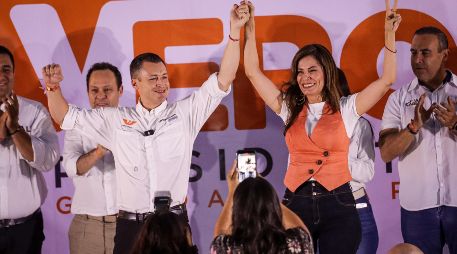 El candidato al Senado, Luis Donaldo Colosio, invitó a respaldar el proyecto de Verónica Delgadillo. EL INFORMADOR/ H. Figueroa