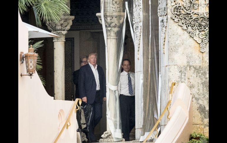 Trump cenó con Slim el sábado en Mar-a-Lago, su resort en Palm Beach. AP / A. Harnik