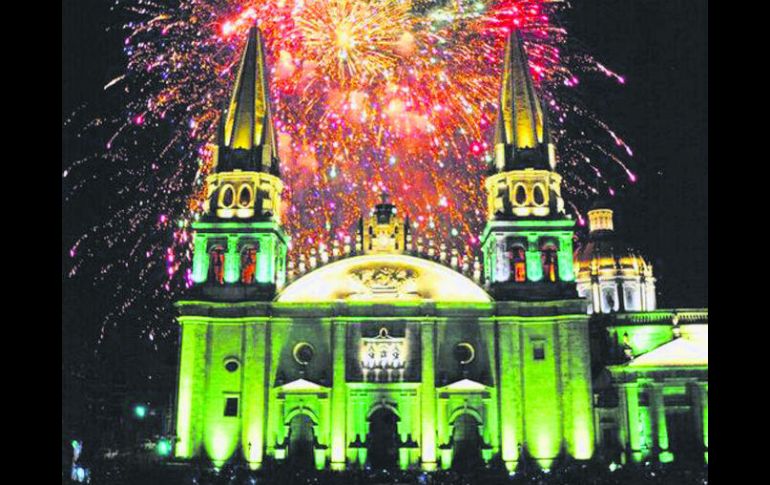 Belleza. Guadalajara se iluminará del 14 al 18 de febrero, para celebrar el aniversario de la ciudad. ESPECIAL /