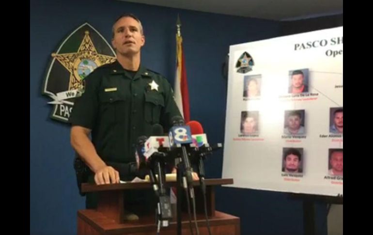 El alguacil de Pasco informó sobre los detalles de la operación y los detenidos. FACEBOOK / Pasco Sheriff's Office