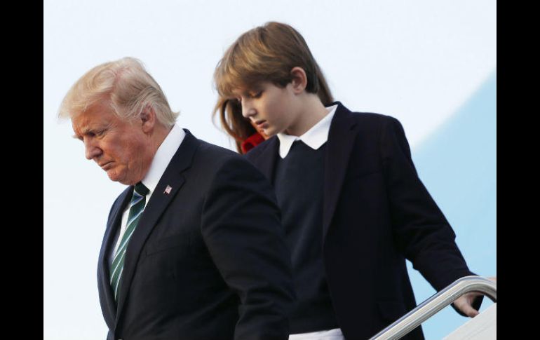 El pasado miércoles, Barron Trump invitó a unos 80 compañeros de su colegio en NY a la Casa Blanca. AP / ARCHIVO