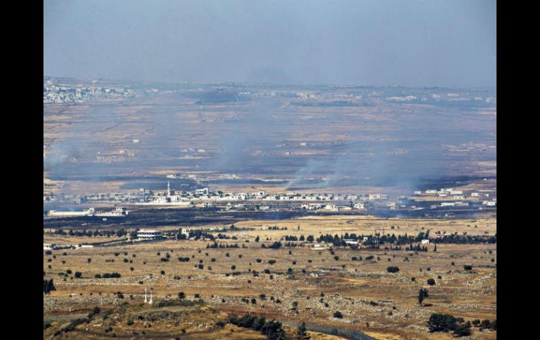 Desde el inicio del conflicto sirio en 2011, numerosos proyectiles han caído en la parte de los Altos del Golán ocupados por Israel. EFE / A. Safadi