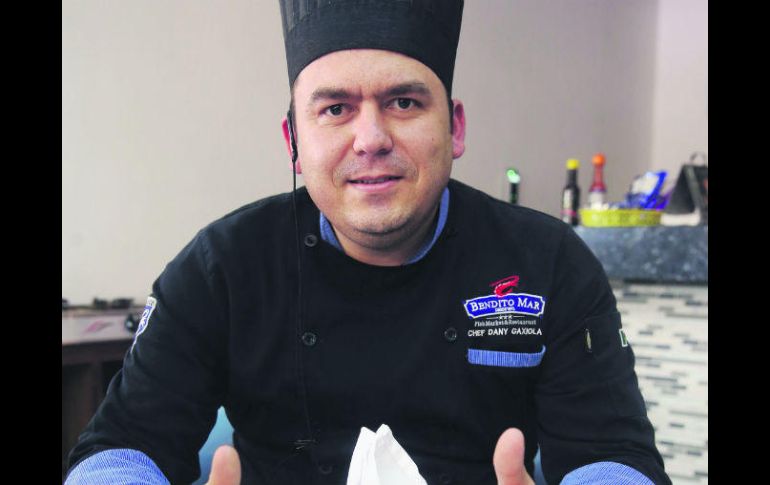 Daniel Gaxiola. Su talento lo desarrolló directamente en la cocina, donde tiene un largo recorrido y sigue creciendo. EL INFORMADOR / M. Vargas