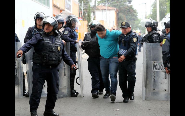 Los aprehendidos realizaron bloqueos el jueves a la circulación de Tláhuac utilizando mototaxis. SUN / J. C. Reyes