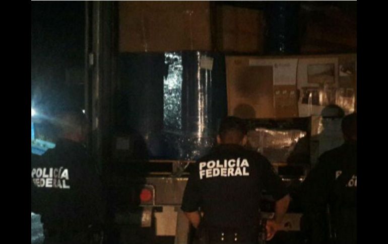 El vehículo fue detenido en Magdalena, en el kilómetro 58+600 de la carretera Guadalajara-Tepic. ESPECIAL /