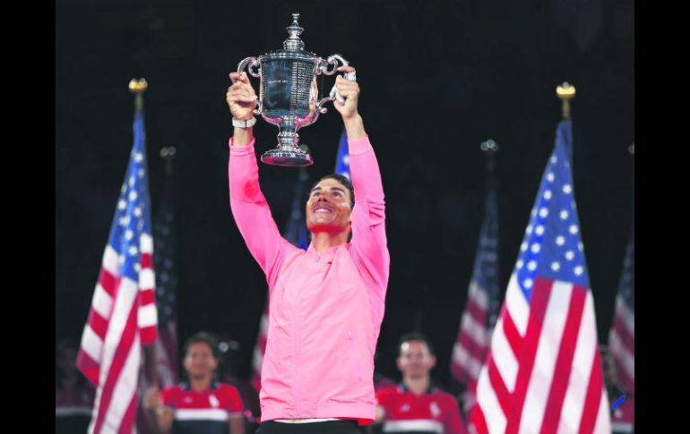 Imparable. Con su victoria de ayer, el español Rafael Nadal llegó a 16 títulos en torneos de Grand Slam en su carrera. AP / ARCHIVO