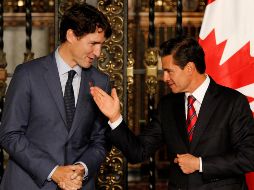  La conversación telefónica se dio en el marco del diálogo constante que han mantenido México y Canadá en torno a la renegociación del TLCAN. NTX/ ARCHIVO