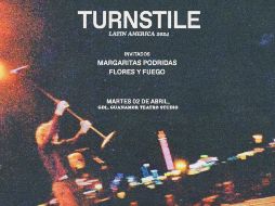Asiste al primer concierto de la banda Turnstile en Jalisco. Aún hay boletos en la página de Ticketmaster. ESPECIAL / X: @GuanamorTeatroS
