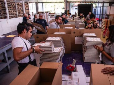 El pasado 1 de marzo inició la impresión de 317 millones 324 mil 423 boletas electorales para votar la Presidencia de la República. ESPECIAL / SUN